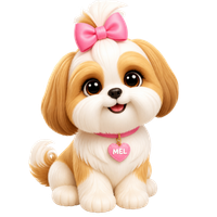 MEL — Shih Tzu companheira da MILU